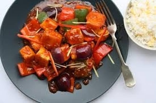 Paneer Chilli Tray.