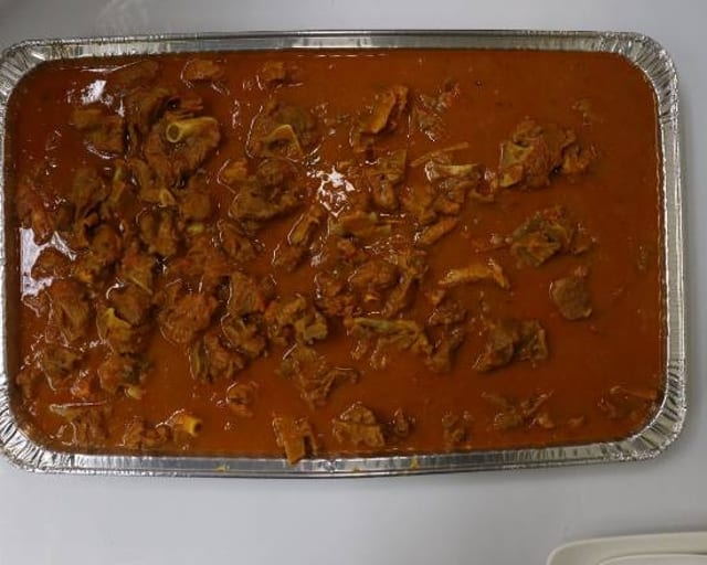 Goat Curry Tray.