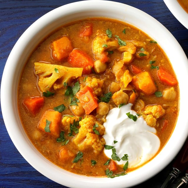 Vegetable Curry Tray.