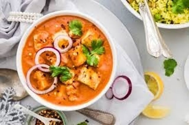 Paneer Tikka Masala Tray.