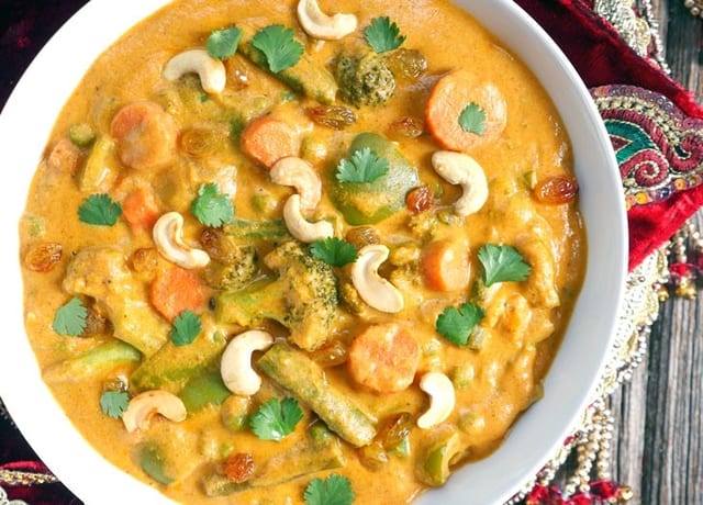 Navaratna Vegetable Korma.