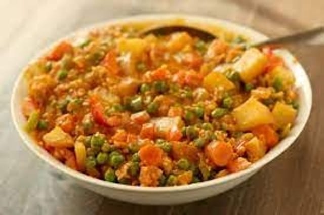 Veggie Korma Tray.