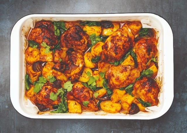 Chicken Tikka Masala Tray.
