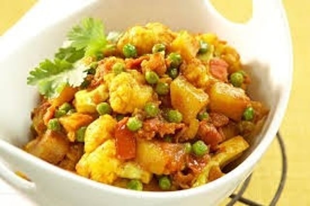 Aloo Gobi Tray.