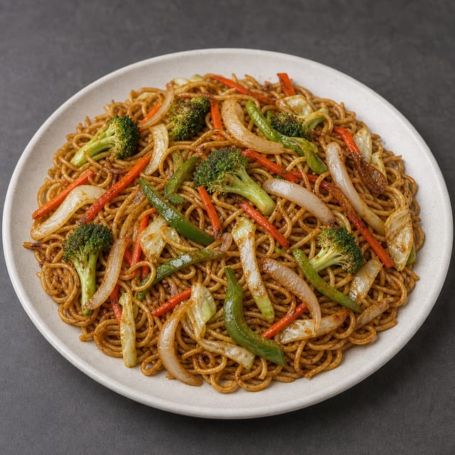 Vegetable Chow Mein Tray.