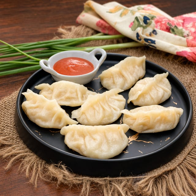 Vegetable Momo (10 Pieces).